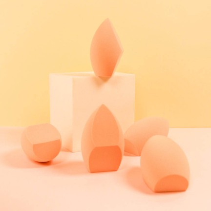 High-quality beveled polyurethane makeup sponge
