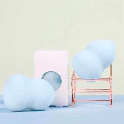 Gourd-shaped latex-free makeup sponge set
