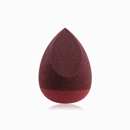 Colored latex-free silicone blend makeup sponge