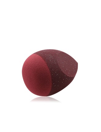 Colored latex-free silicone blend makeup sponge
