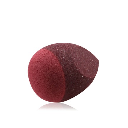 Colored latex-free silicone blend makeup sponge