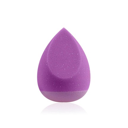 Colored latex-free silicone blend makeup sponge