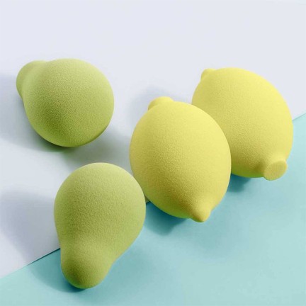 Latex-free pear-shaped makeup sponge