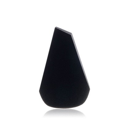 Faceted soft latex makeup sponge
