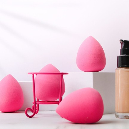 Super soft pink makeup sponge puff