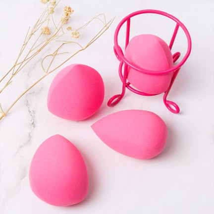 Super soft pink makeup sponge puff