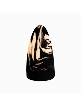 Marble pattern teardrop shaped makeup sponge set