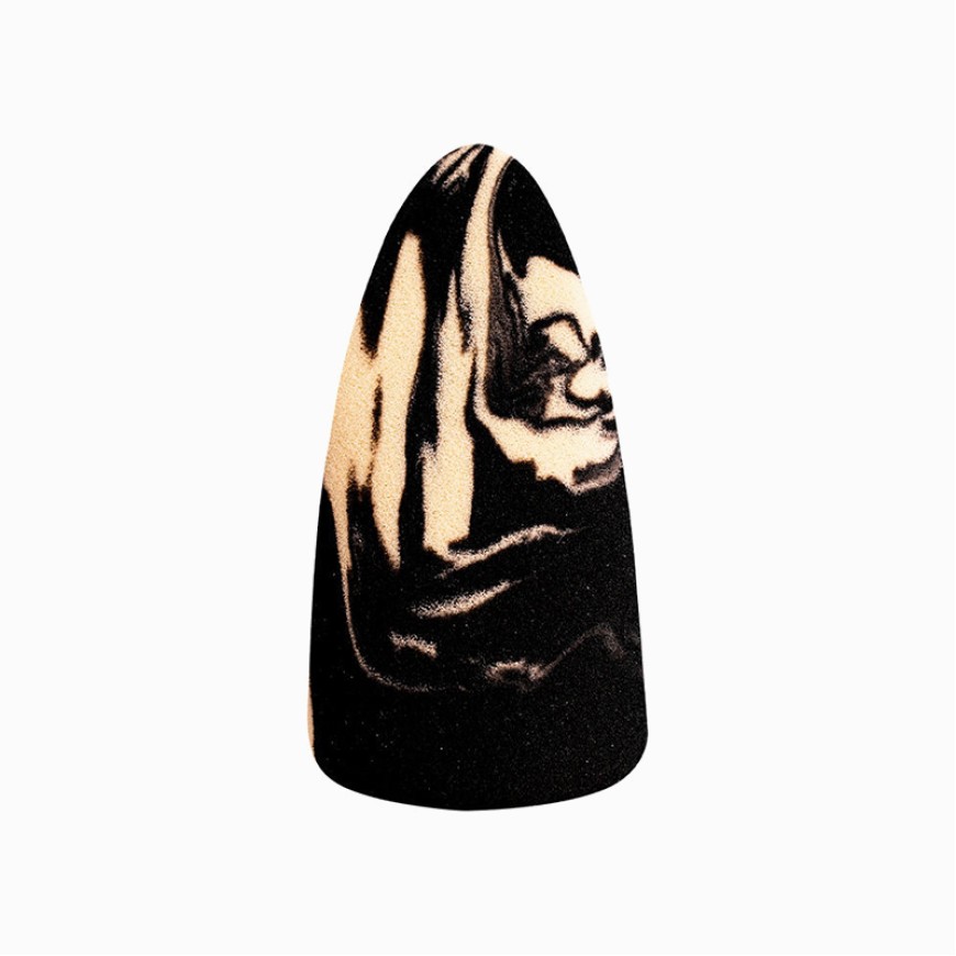 Marble pattern teardrop shaped makeup sponge set