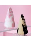 Marble pattern teardrop shaped makeup sponge set