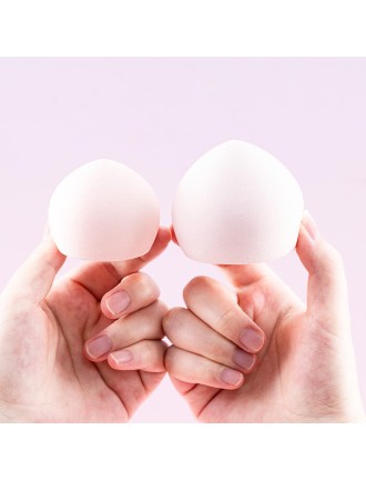 Pink ultra-soft makeup sponge