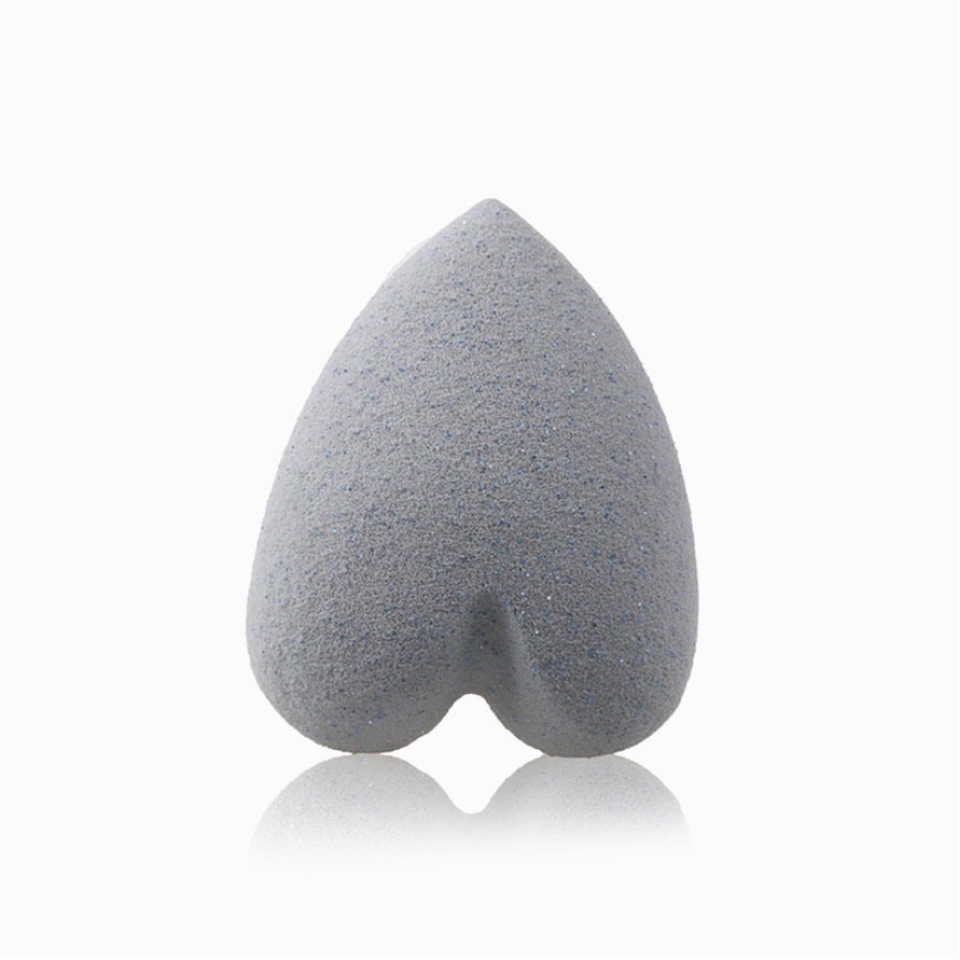 Heart-shaped non-latex beauty sponge