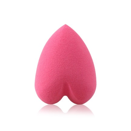 Heart-shaped non-latex beauty sponge