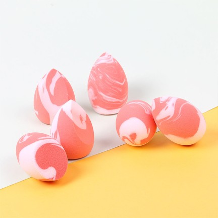 Gradient marble soft teardrop sponge