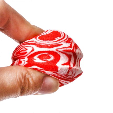 Soft-touch red eco-friendly sponge