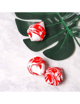 Soft-touch red eco-friendly sponge