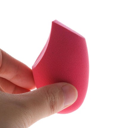 Pink soft and eco-friendly makeup setting sponge