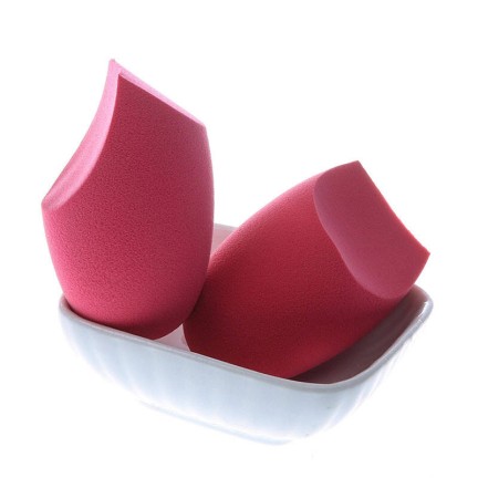 Pink soft and eco-friendly makeup setting sponge