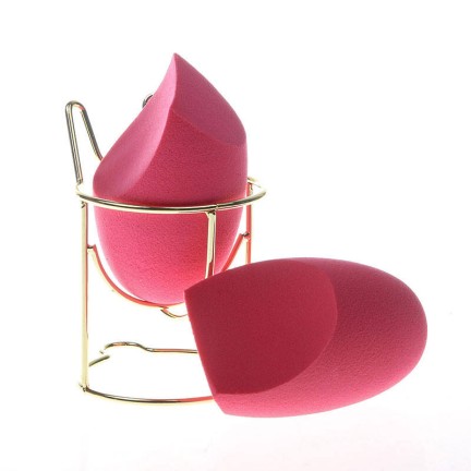 Pink soft and eco-friendly makeup setting sponge