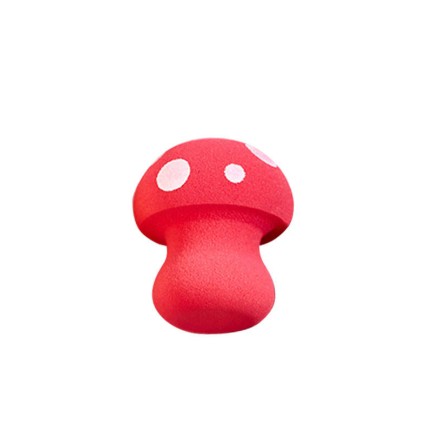 Soft and colorful mushroom-shaped foundation sponge