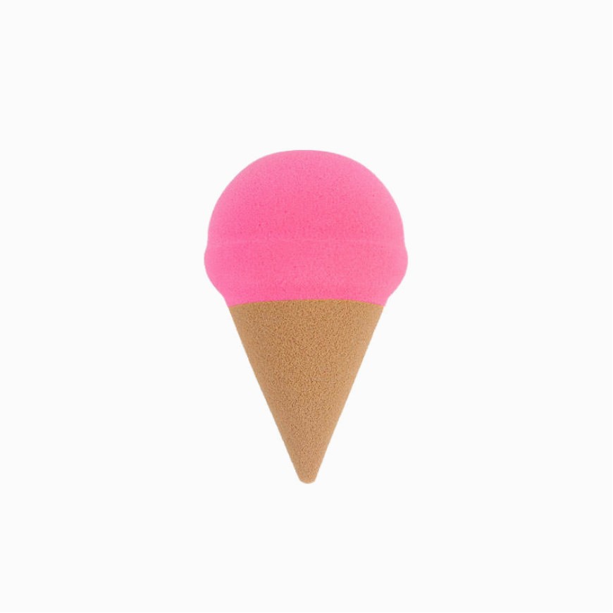 Ice cream cone-shaped soft makeup sponge