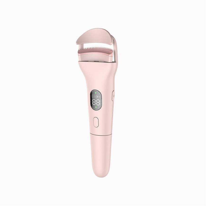 Mini electric heated eyelash curler