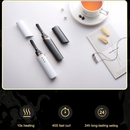 Mini portable electric eyelash curler