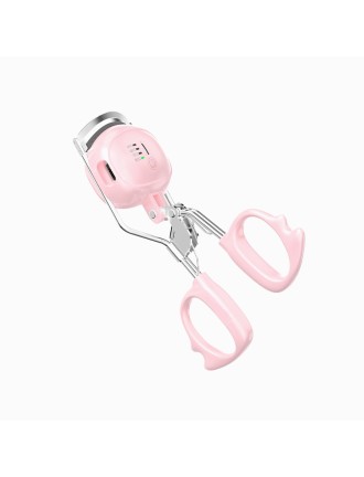 Portable rechargeable electric heated eyelash curler
