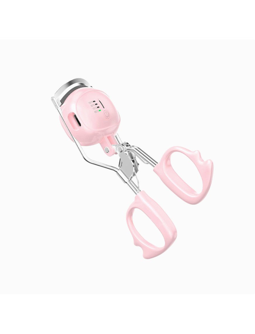 Portable rechargeable electric heated eyelash curler
