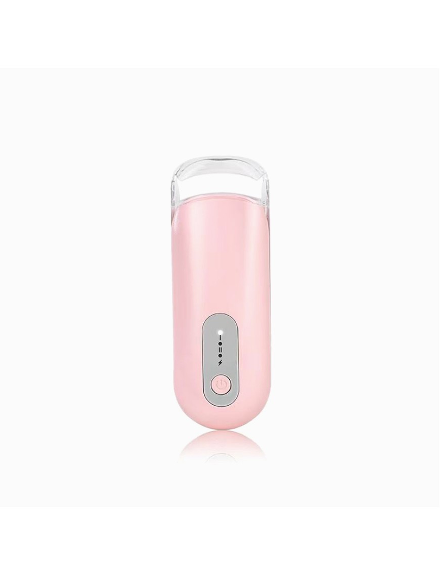 Portable rechargeable heated eyelash curler