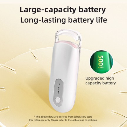 Portable rechargeable heated eyelash curler