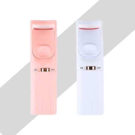 Dual-temperature controlled portable electric heated eyelash curler