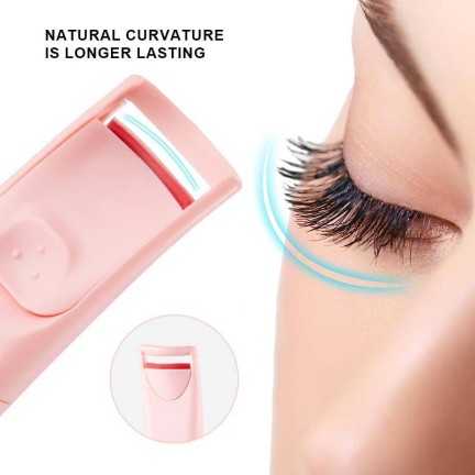 Dual-temperature controlled portable electric heated eyelash curler