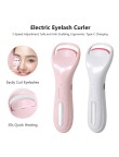 Portable USB rechargeable electric heated eyelash curler