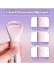 Portable USB rechargeable electric heated eyelash curler