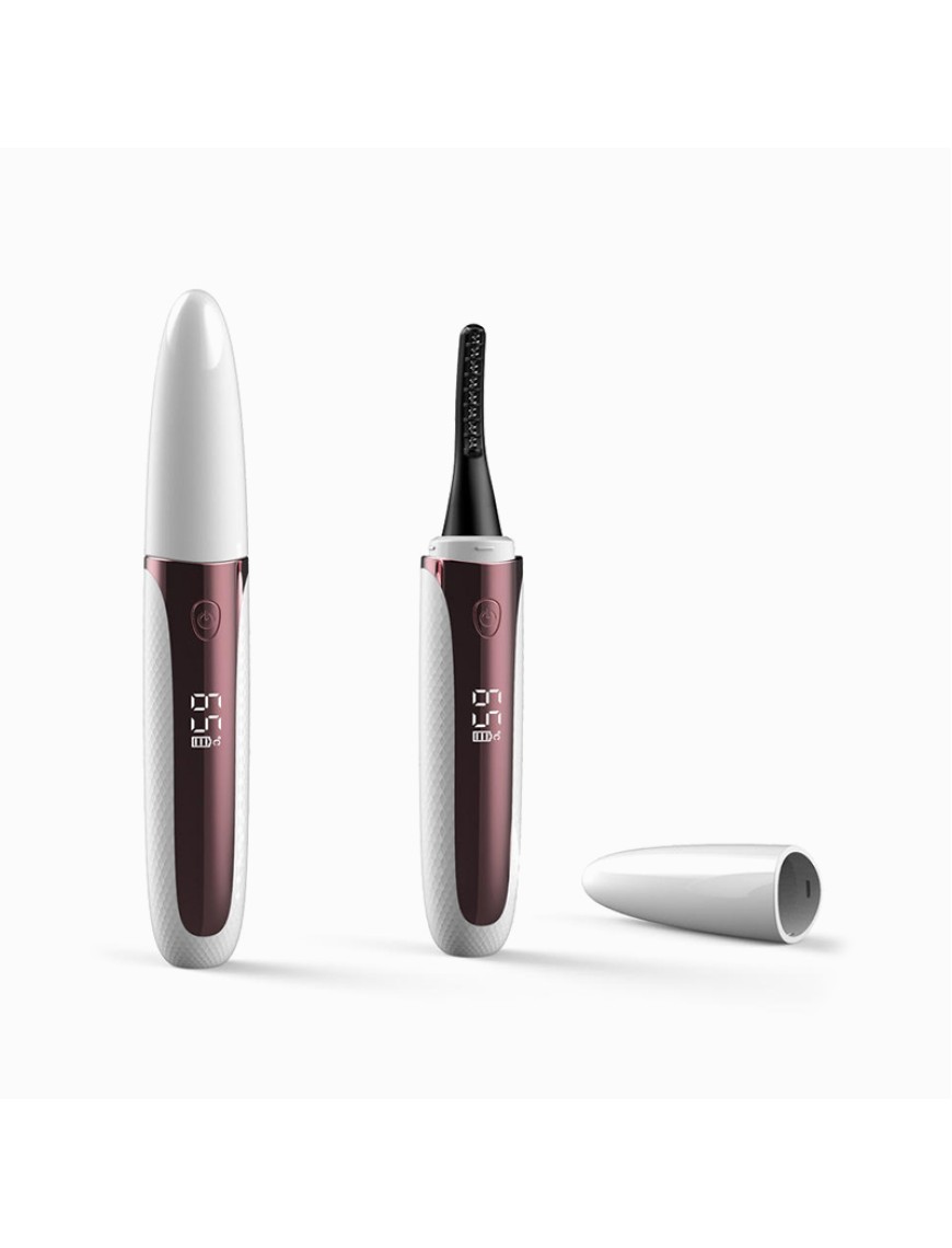 Electric heated rechargeable eyelash curler