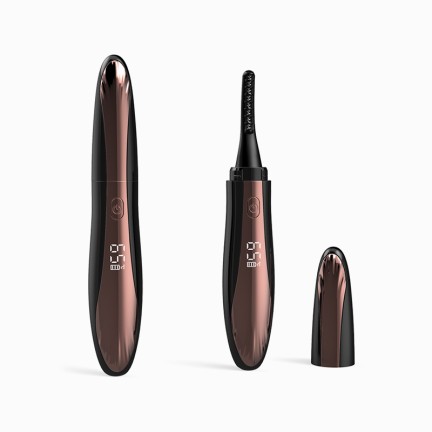 Portable electric heated painless eyelash curler