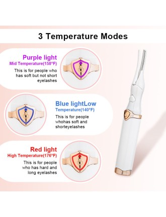 USB rechargeable portable heated eyelash curler