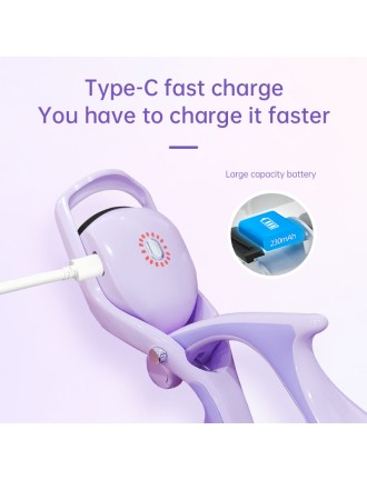 Three-setting temperature control rechargeable electric eyelash curler