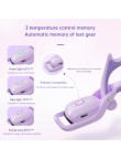 Three-setting temperature control rechargeable electric eyelash curler