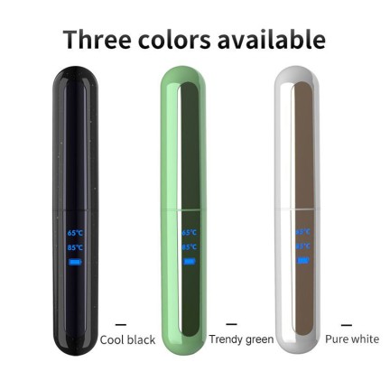 Dual-temperature display USB charging electric eyelash curler