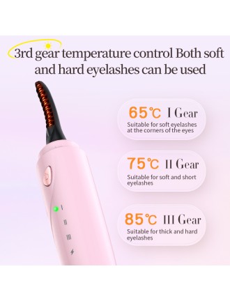 Portable rechargeable and durable electric eyelash curler