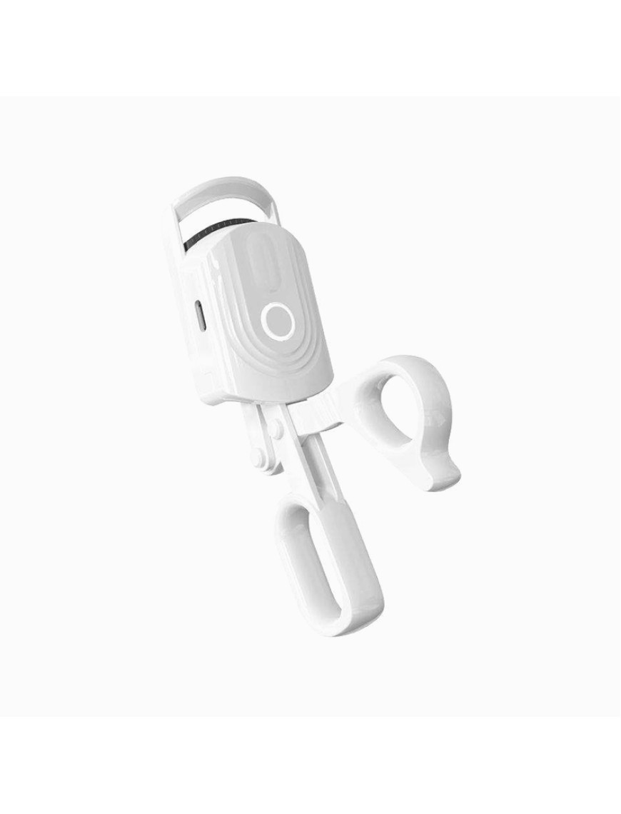 USB rechargeable mini pink heated eyelash curler