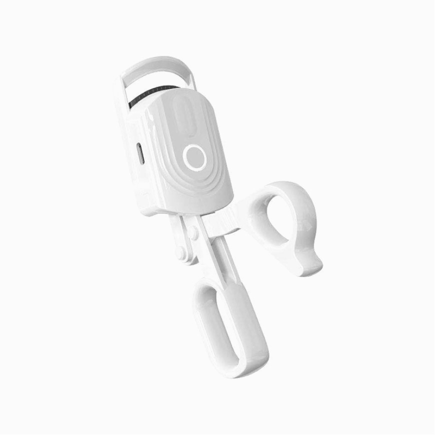 USB rechargeable mini pink heated eyelash curler