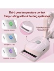 USB rechargeable mini pink heated eyelash curler
