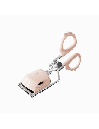 Portable electric heated metal eyelash curler