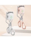 Portable electric heated metal eyelash curler