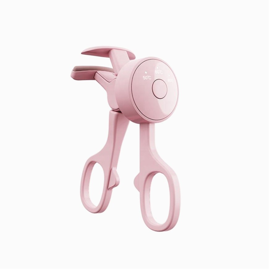 Portable electric heated eyelash curler
