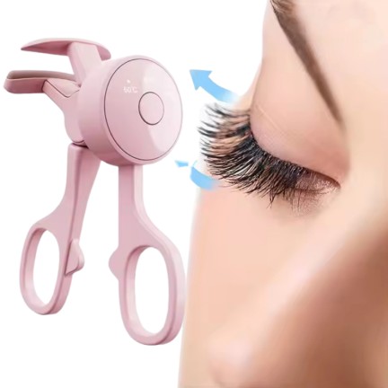 Portable electric heated eyelash curler