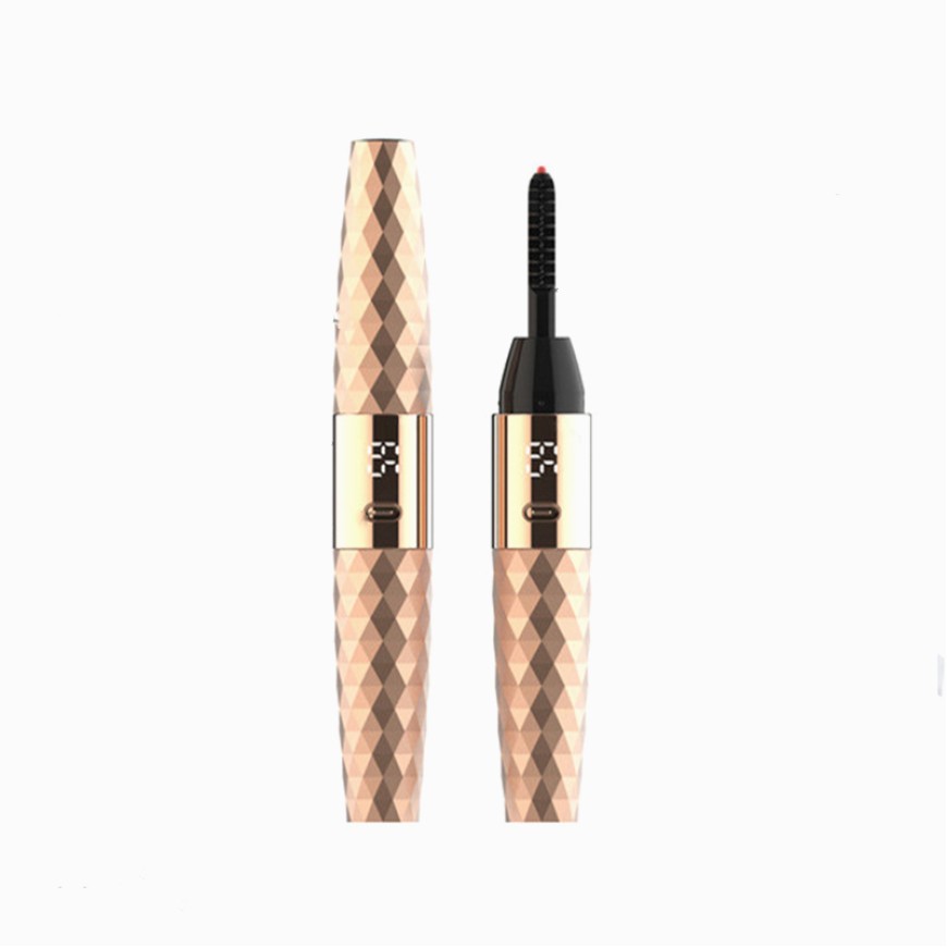 Gold portable electric mini heated eyelash curler