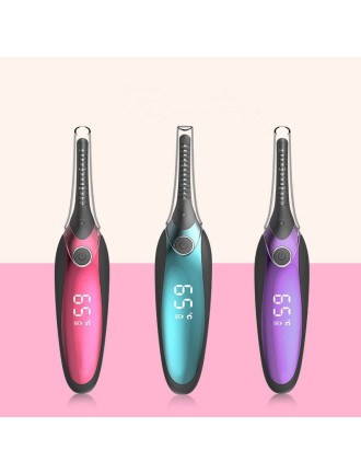 Mini rechargeable multi-temperature electric eyelash curler